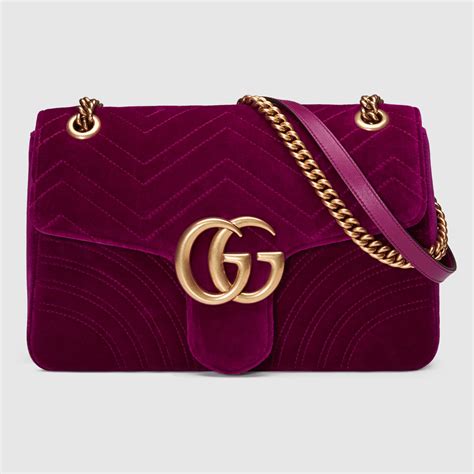 gucci bag velvet marmont|gucci gg marmont bag.